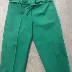 Green Women's Cropped Pants